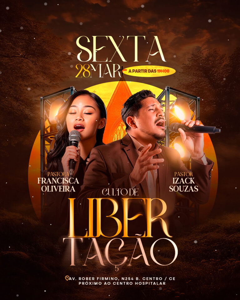 ARTE-08-SEXTA 28 DE MARÇO CULTO DE LIBERTAÇÃO COM PASTORES FEED PSD